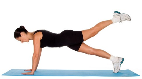 plank leg lifts