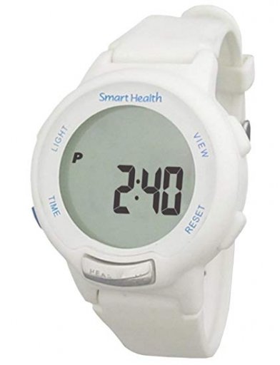 The Smart Health Walking Fit tracker watch comes in black and white.