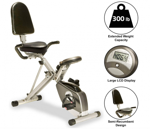 Exerpeutic 400XL Folding Recumbent Bike