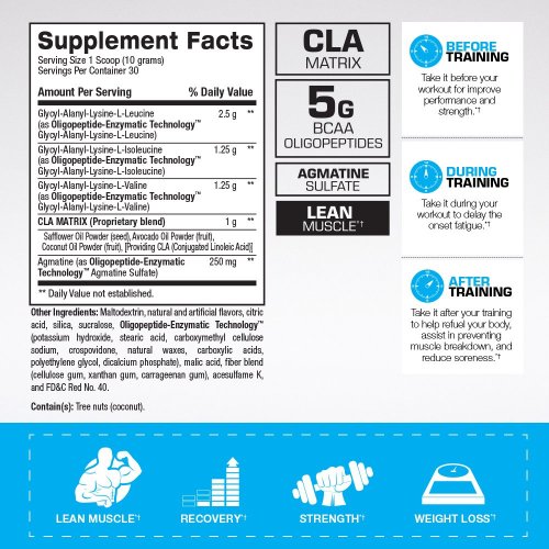 BPI Sports Best BCAA instructions label